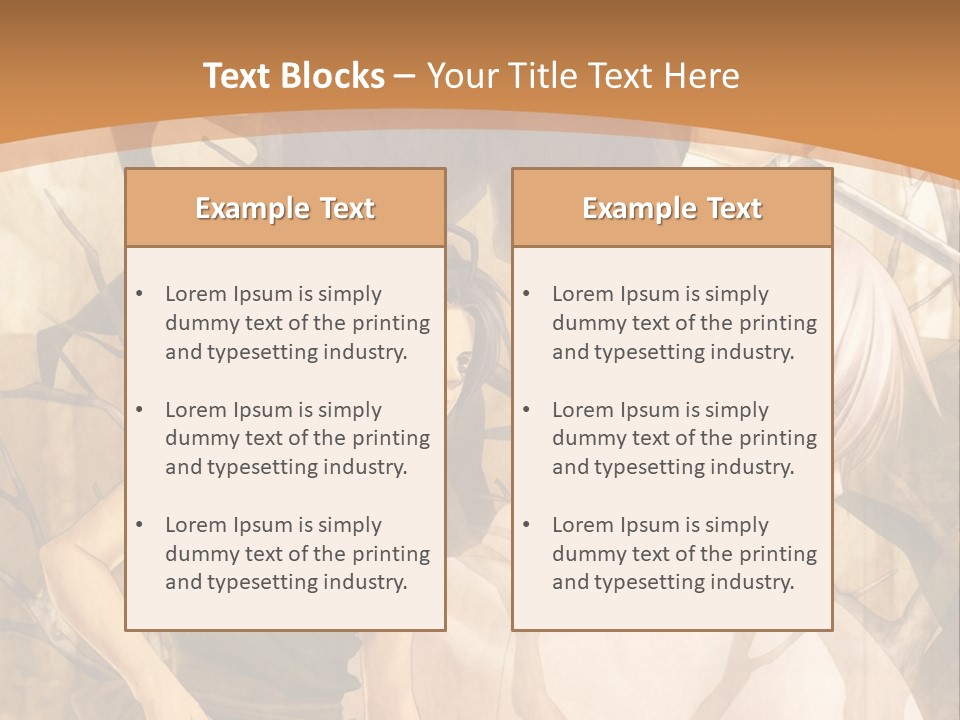 A Couple Of Anime Characters Sitting Next To Each Other PowerPoint Template