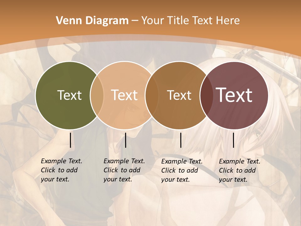 A Couple Of Anime Characters Sitting Next To Each Other PowerPoint Template