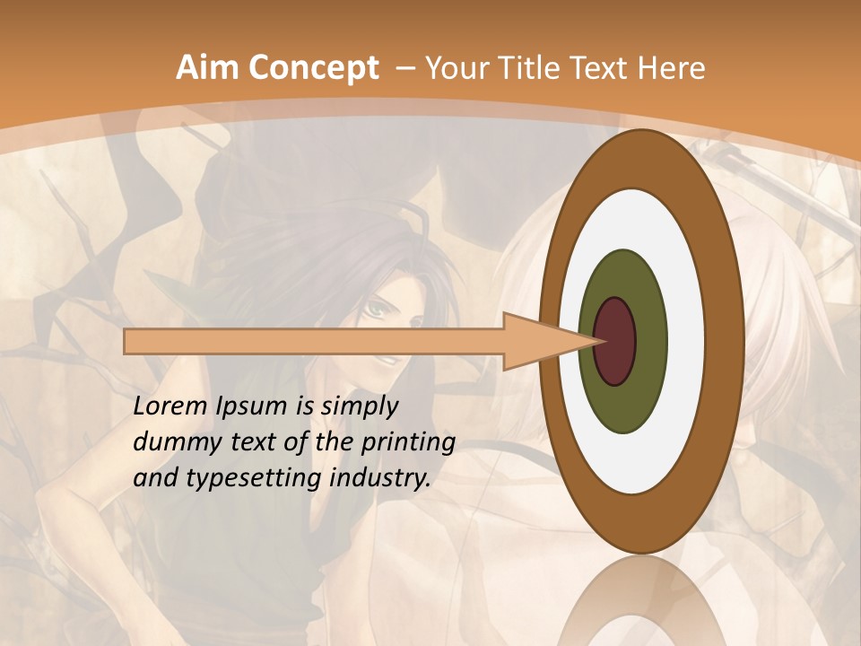 A Couple Of Anime Characters Sitting Next To Each Other PowerPoint Template