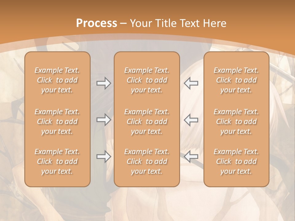 A Couple Of Anime Characters Sitting Next To Each Other PowerPoint Template