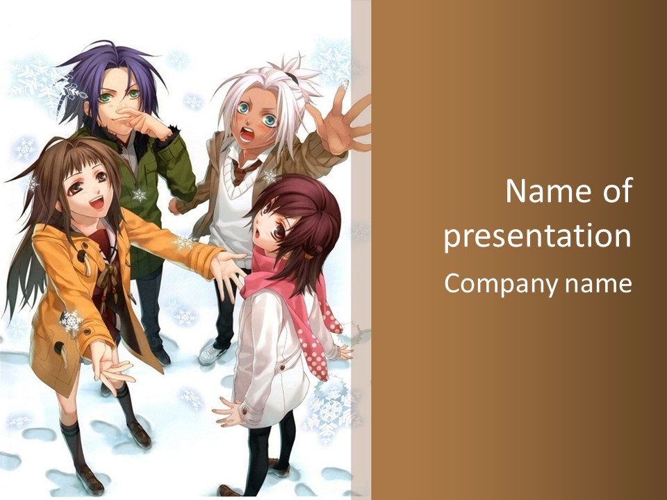 A Group Of People Standing Next To Each Other PowerPoint Template