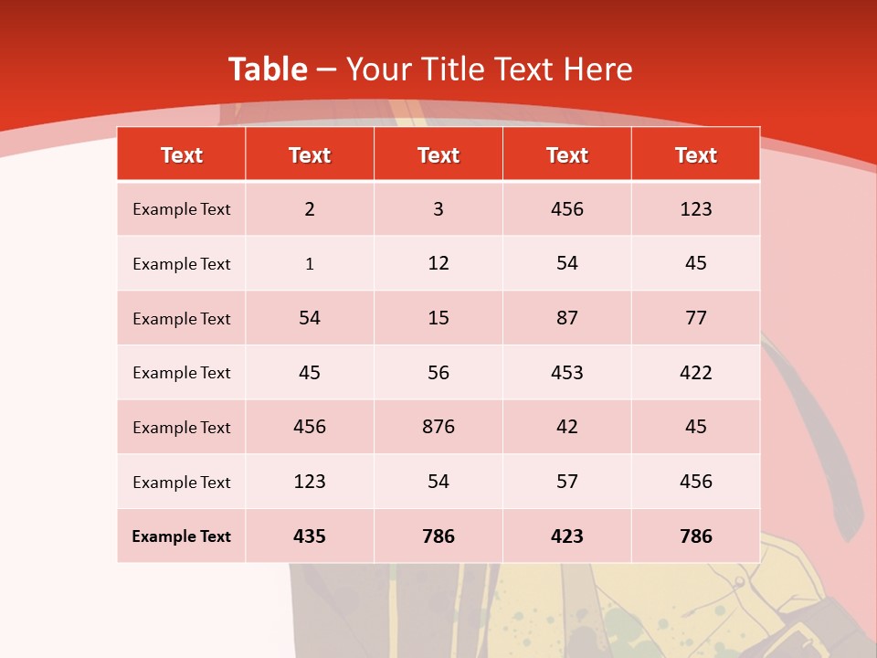 A Woman With A Sword On A Red Background PowerPoint Template