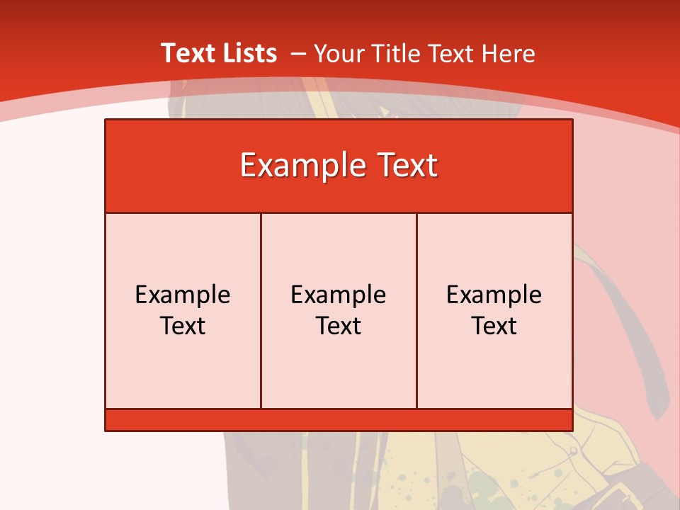 A Woman With A Sword On A Red Background PowerPoint Template