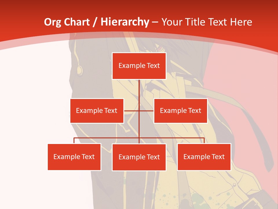 A Woman With A Sword On A Red Background PowerPoint Template