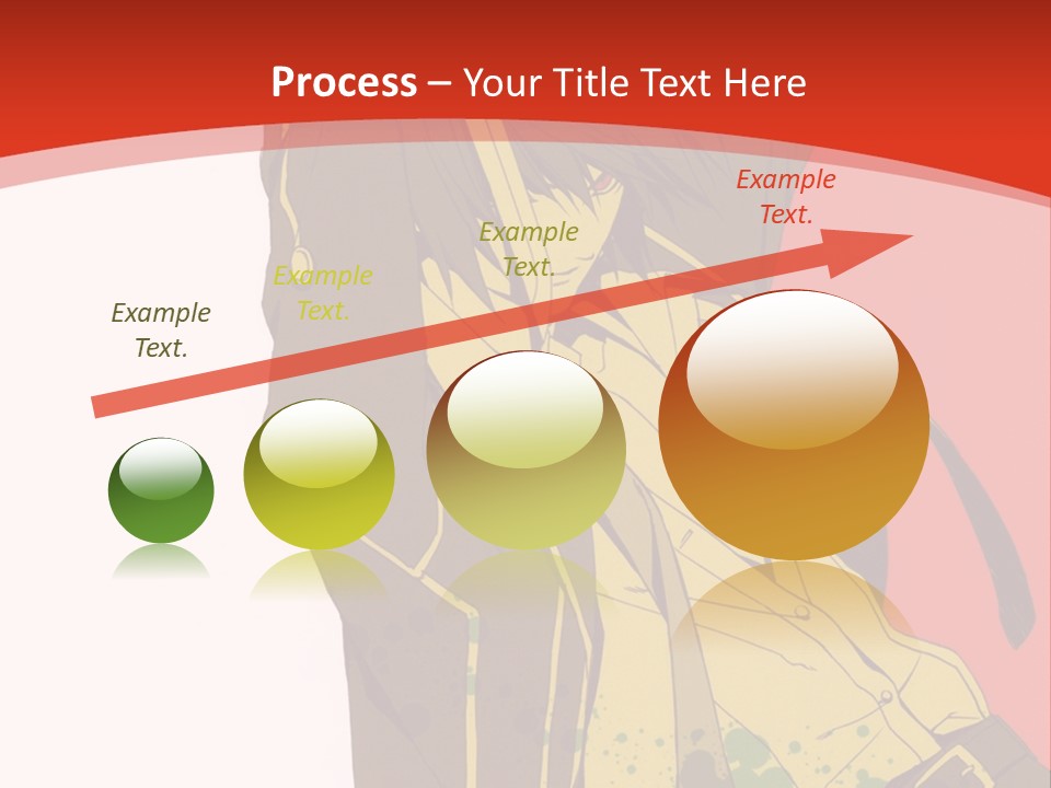 A Woman With A Sword On A Red Background PowerPoint Template