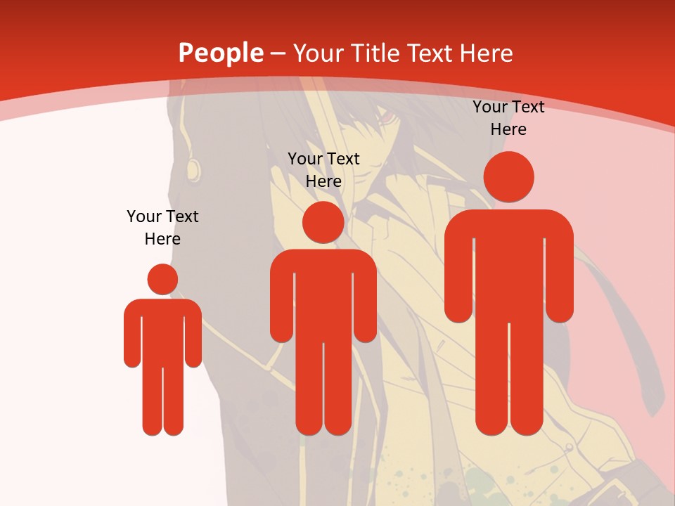 A Woman With A Sword On A Red Background PowerPoint Template