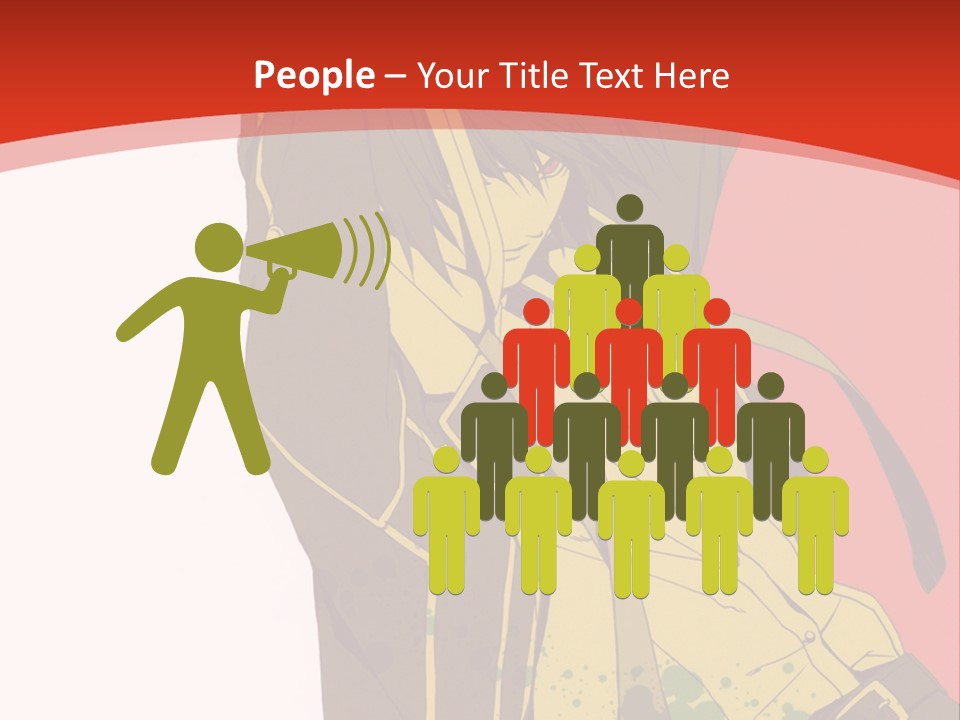 A Woman With A Sword On A Red Background PowerPoint Template