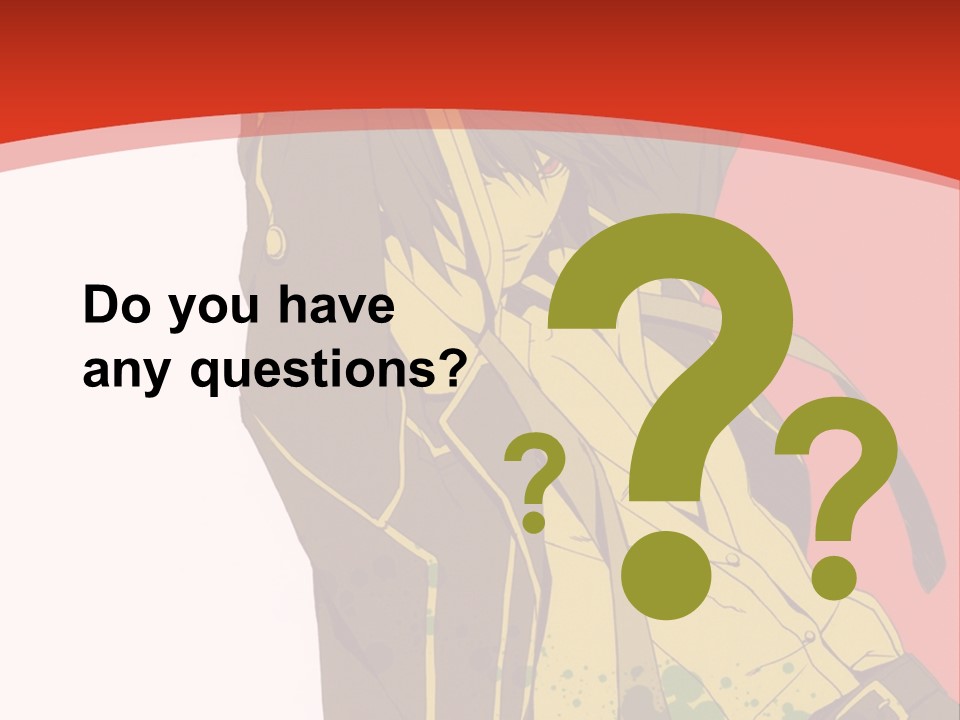 A Woman With A Sword On A Red Background PowerPoint Template