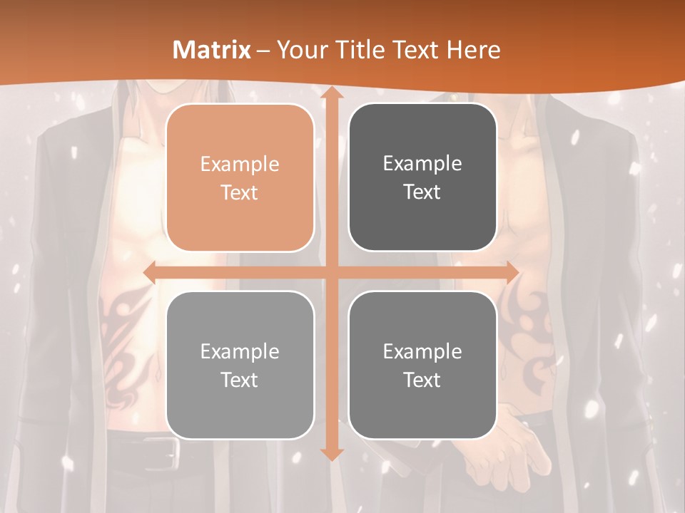A Couple Of Men Standing Next To Each Other PowerPoint Template