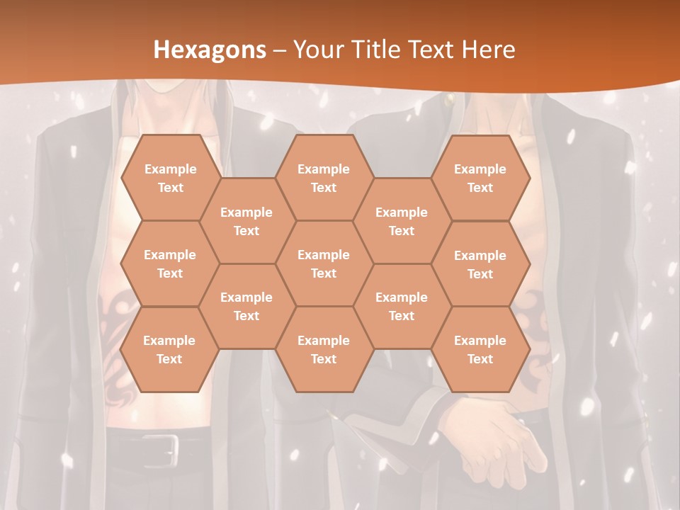 A Couple Of Men Standing Next To Each Other PowerPoint Template