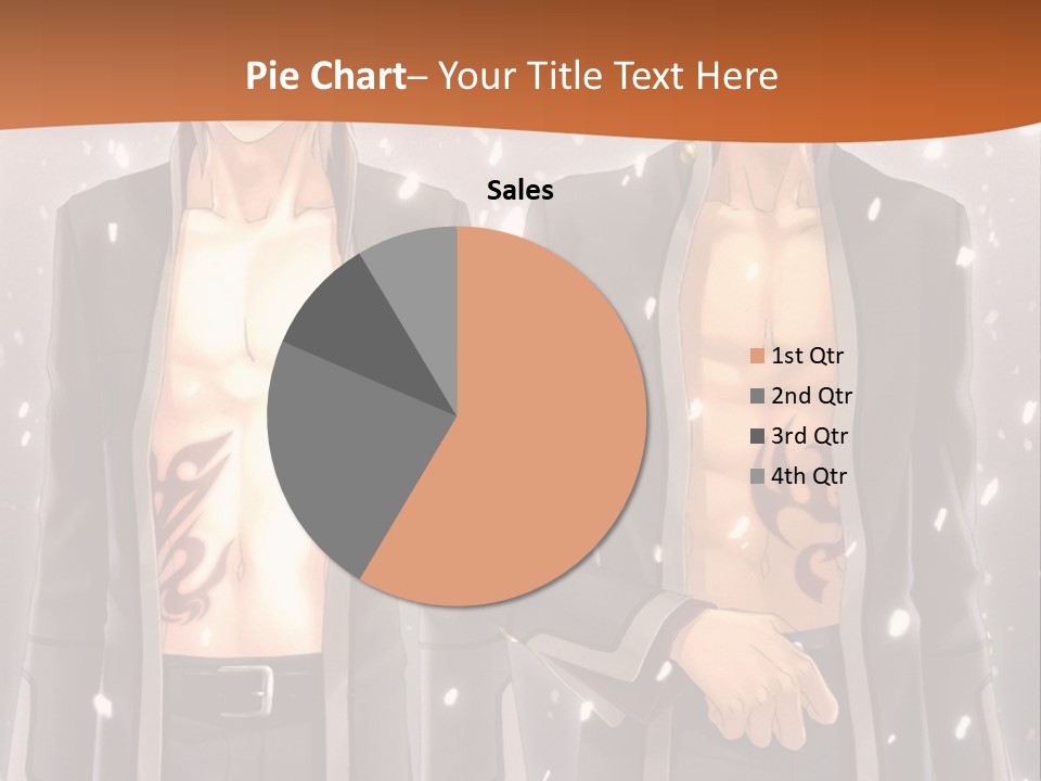 A Couple Of Men Standing Next To Each Other PowerPoint Template