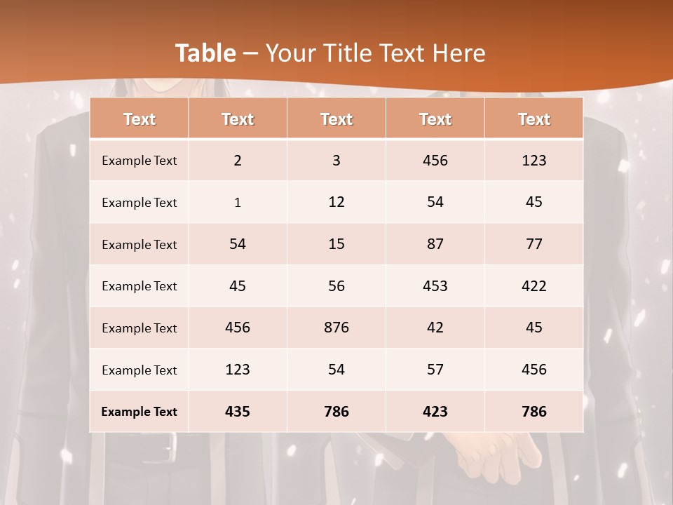 A Couple Of Men Standing Next To Each Other PowerPoint Template