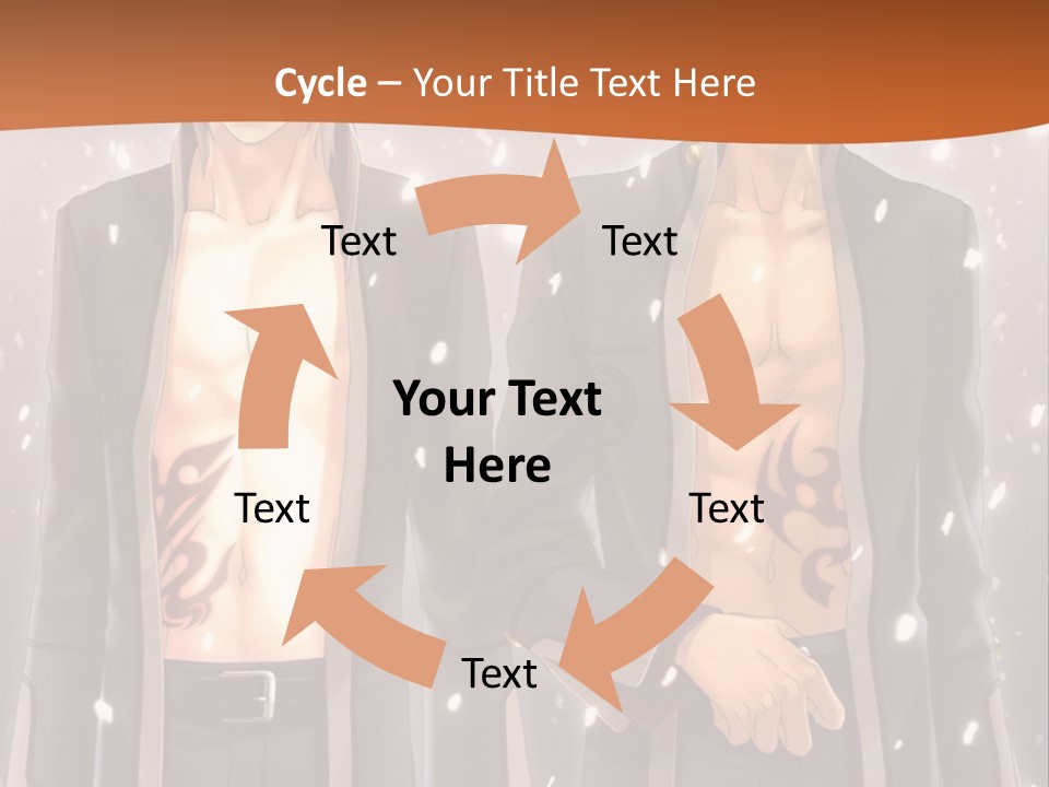 A Couple Of Men Standing Next To Each Other PowerPoint Template