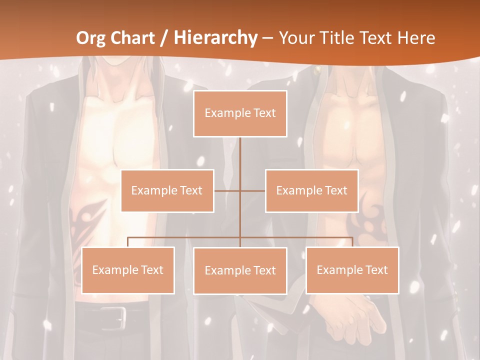 A Couple Of Men Standing Next To Each Other PowerPoint Template