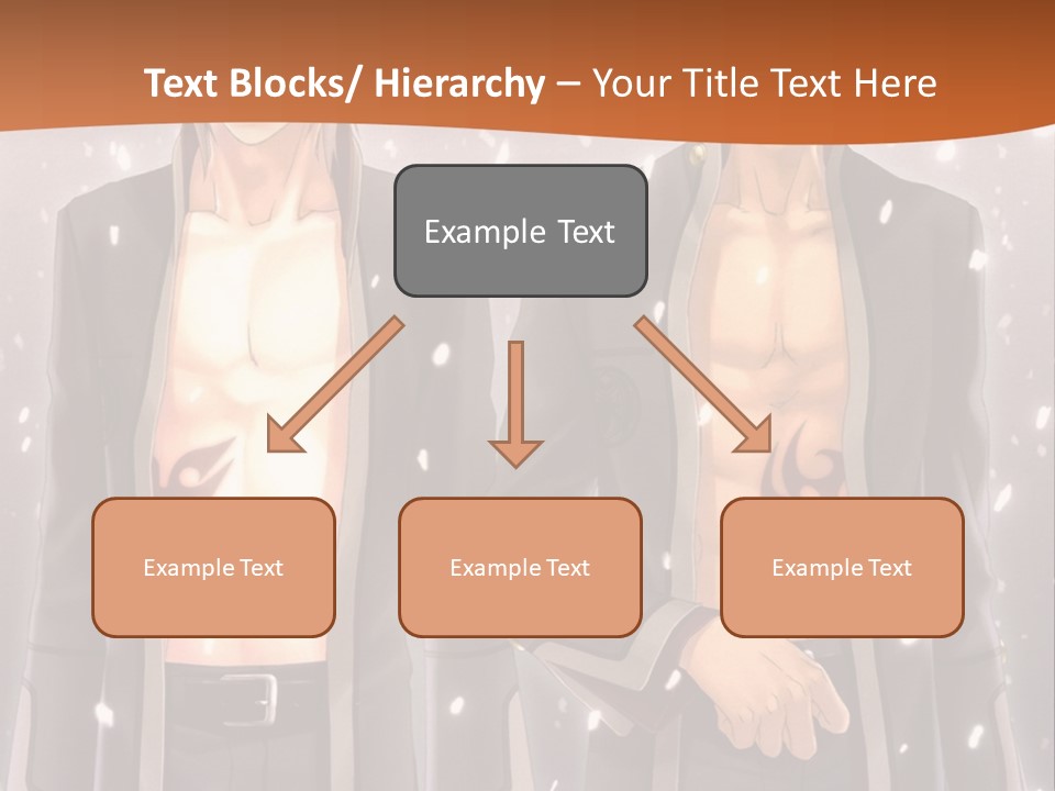A Couple Of Men Standing Next To Each Other PowerPoint Template