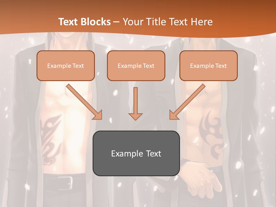 A Couple Of Men Standing Next To Each Other PowerPoint Template