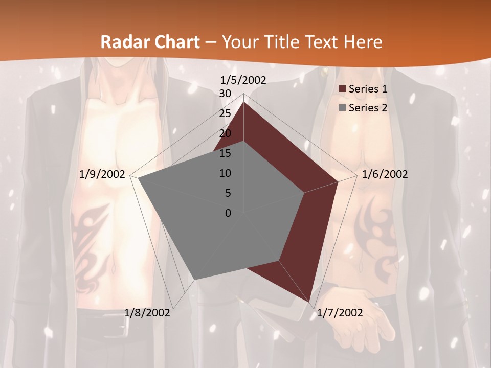 A Couple Of Men Standing Next To Each Other PowerPoint Template