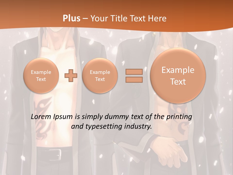 A Couple Of Men Standing Next To Each Other PowerPoint Template