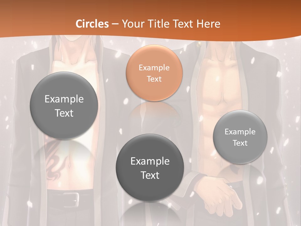 A Couple Of Men Standing Next To Each Other PowerPoint Template
