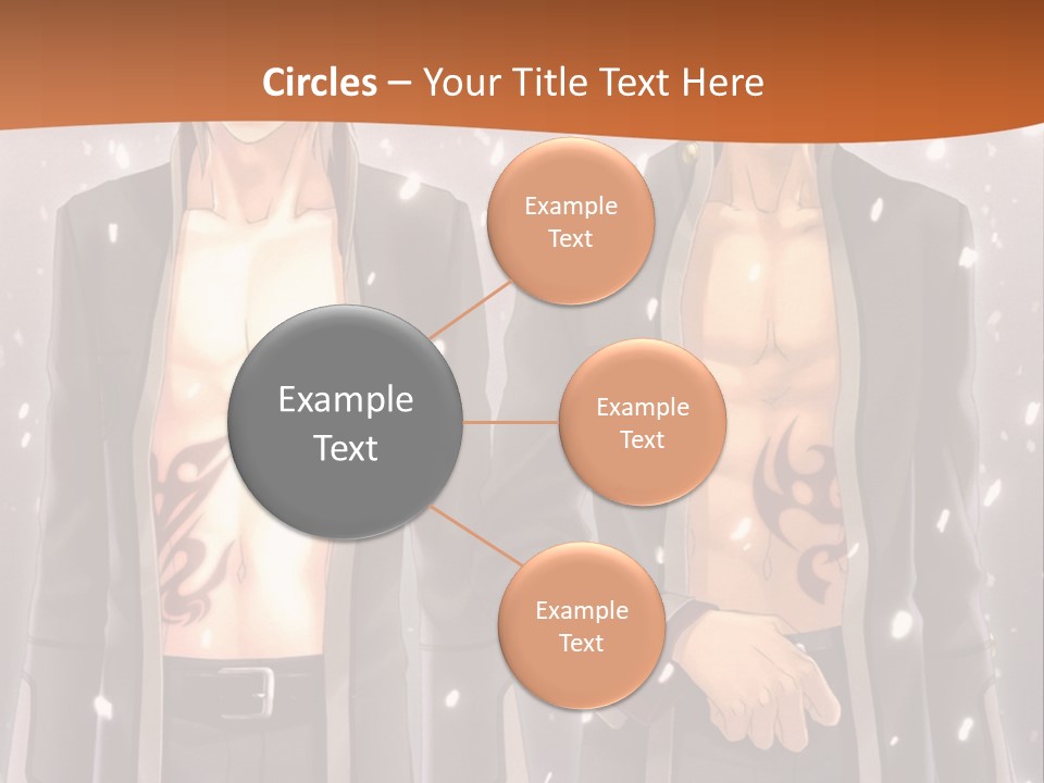 A Couple Of Men Standing Next To Each Other PowerPoint Template
