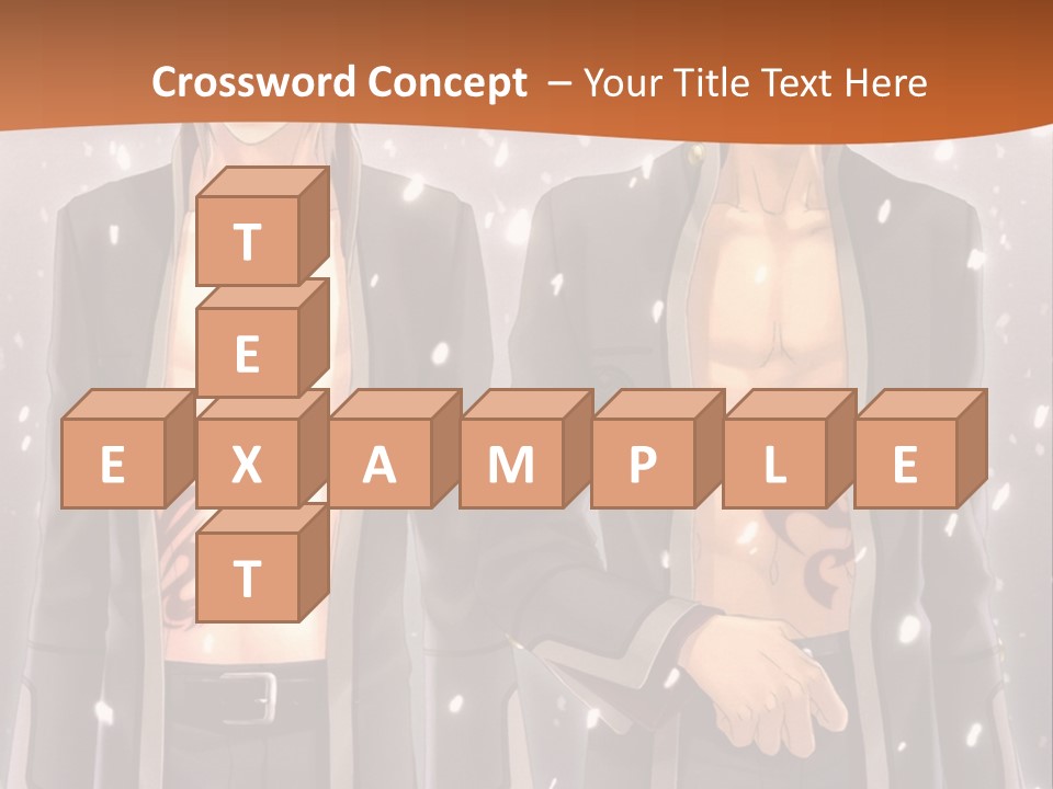 A Couple Of Men Standing Next To Each Other PowerPoint Template