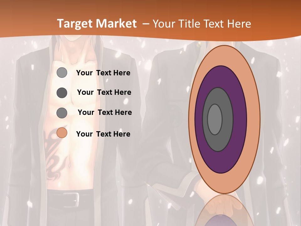 A Couple Of Men Standing Next To Each Other PowerPoint Template