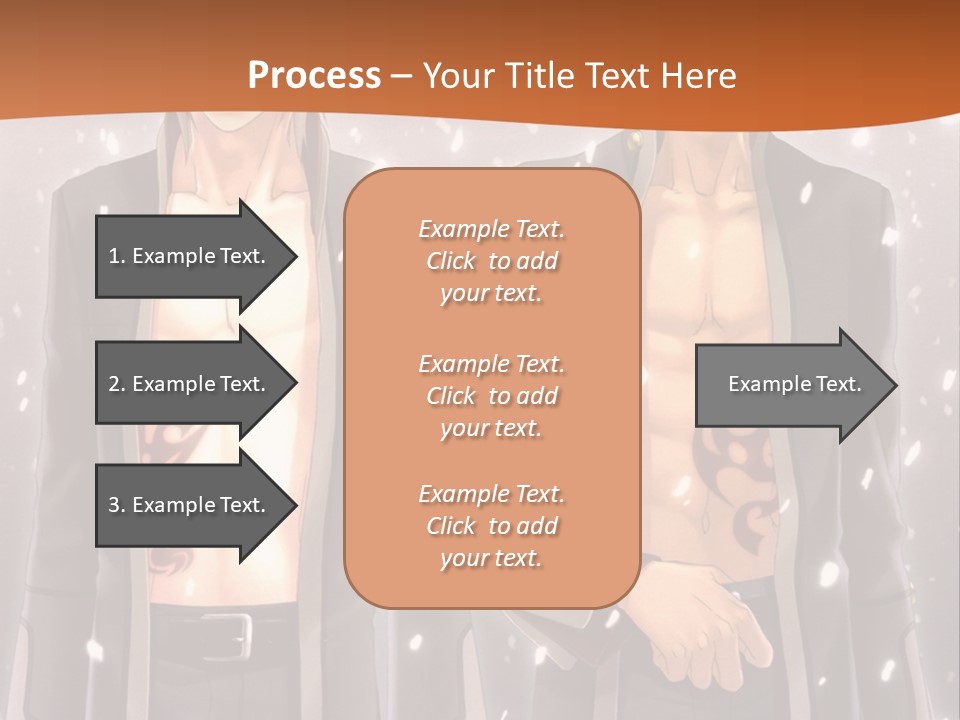 A Couple Of Men Standing Next To Each Other PowerPoint Template