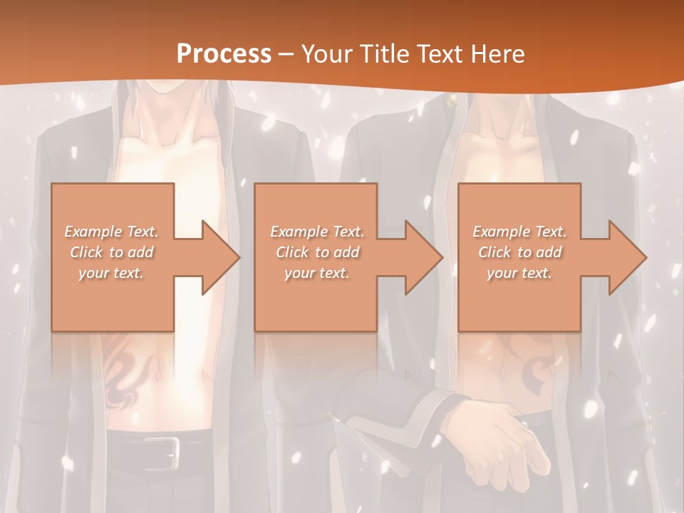 A Couple Of Men Standing Next To Each Other PowerPoint Template