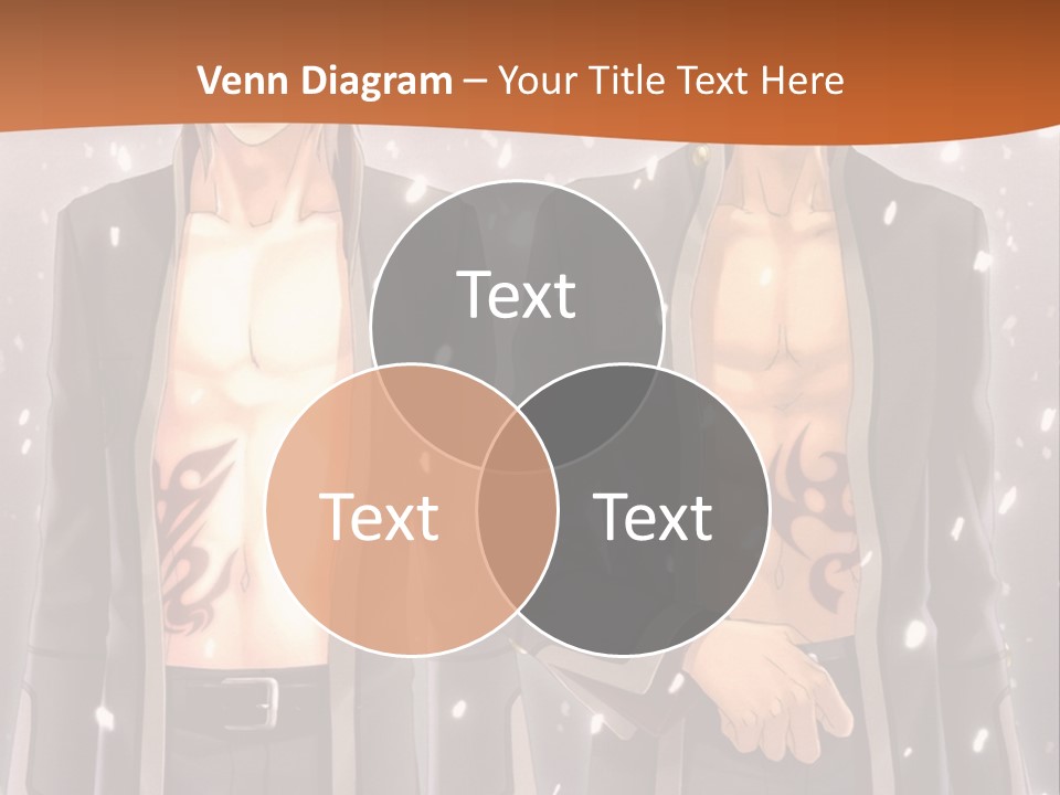 A Couple Of Men Standing Next To Each Other PowerPoint Template