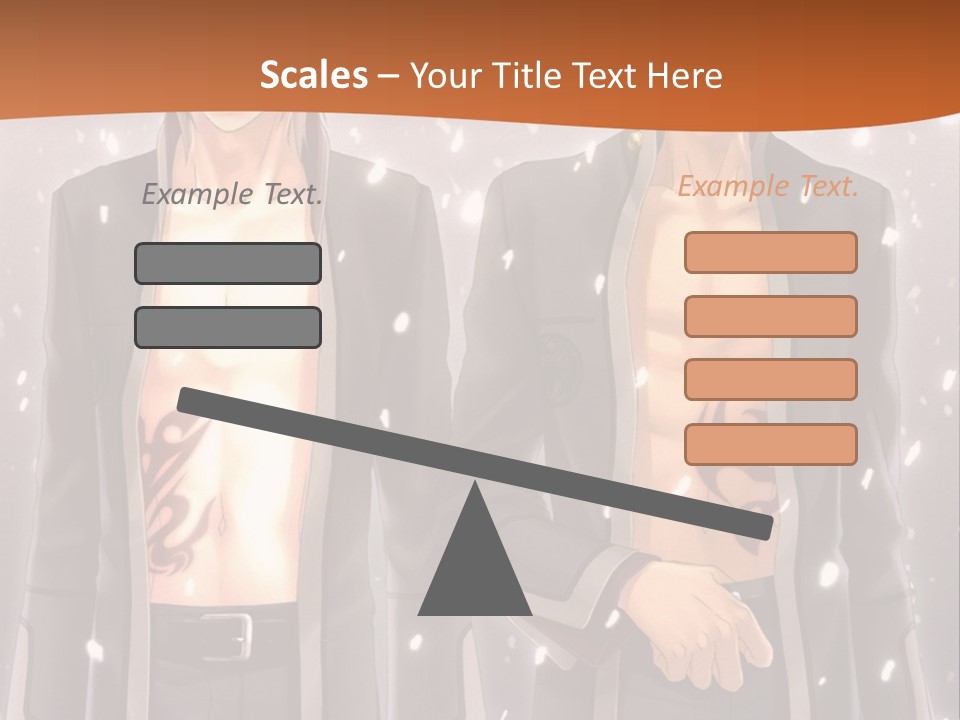 A Couple Of Men Standing Next To Each Other PowerPoint Template