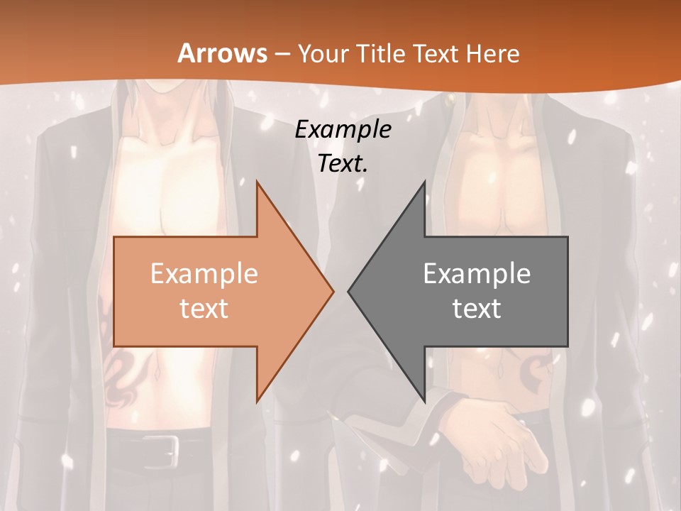 A Couple Of Men Standing Next To Each Other PowerPoint Template