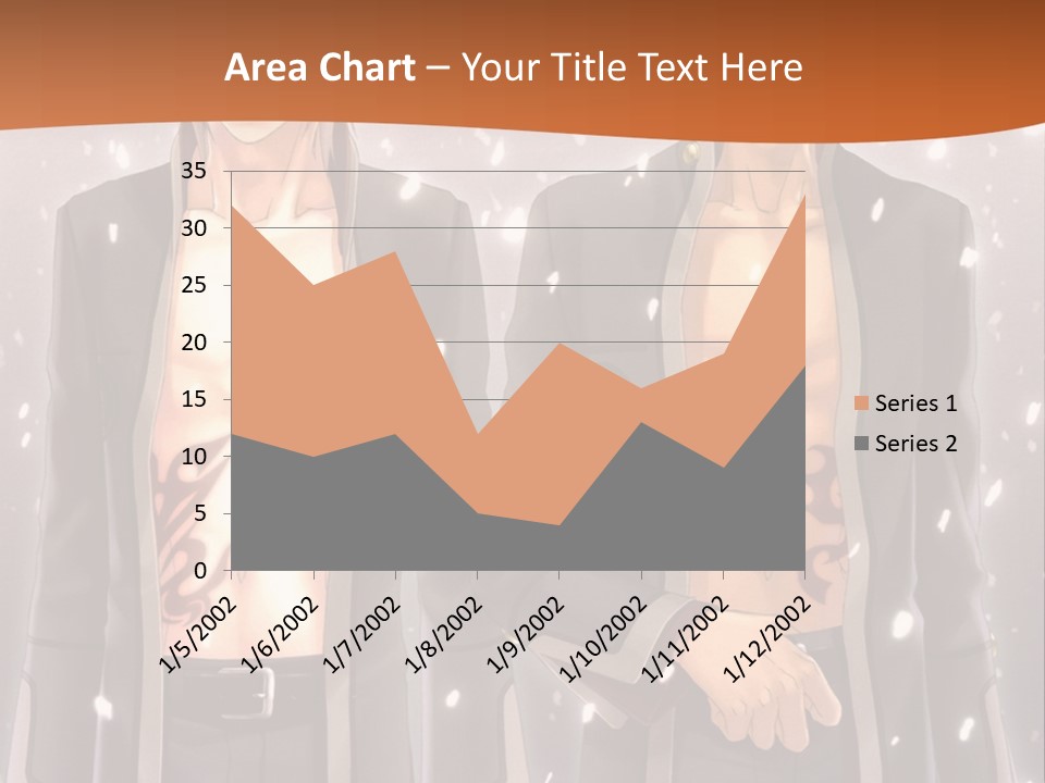 A Couple Of Men Standing Next To Each Other PowerPoint Template