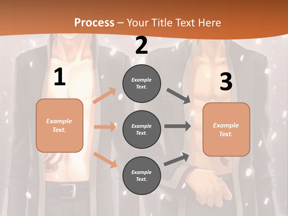 A Couple Of Men Standing Next To Each Other PowerPoint Template