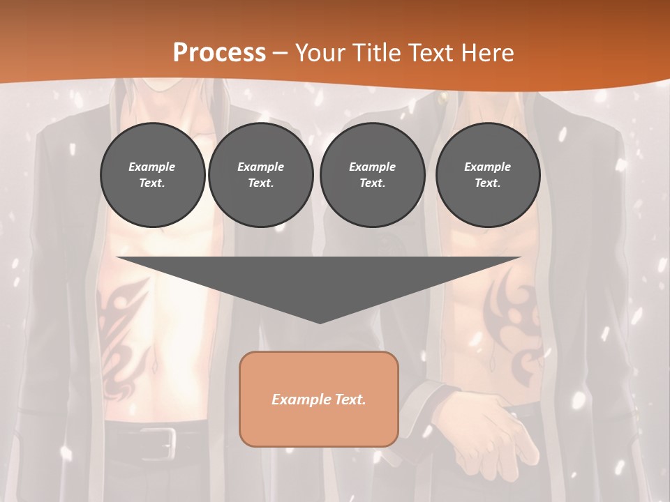 A Couple Of Men Standing Next To Each Other PowerPoint Template