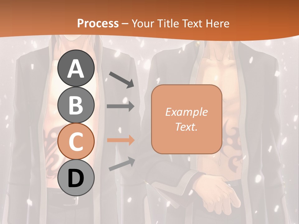 A Couple Of Men Standing Next To Each Other PowerPoint Template