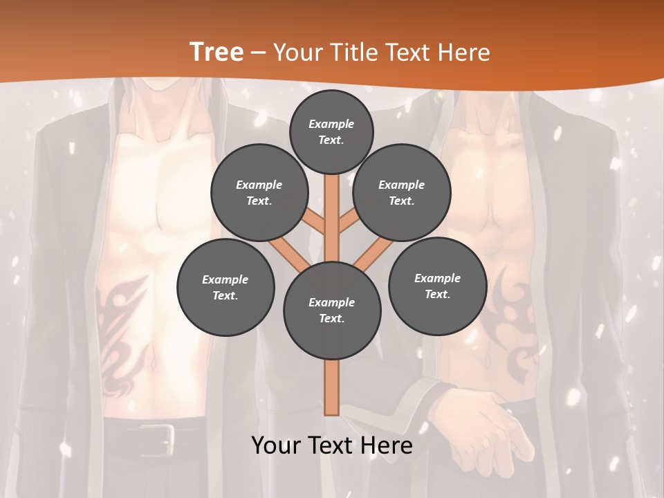 A Couple Of Men Standing Next To Each Other PowerPoint Template