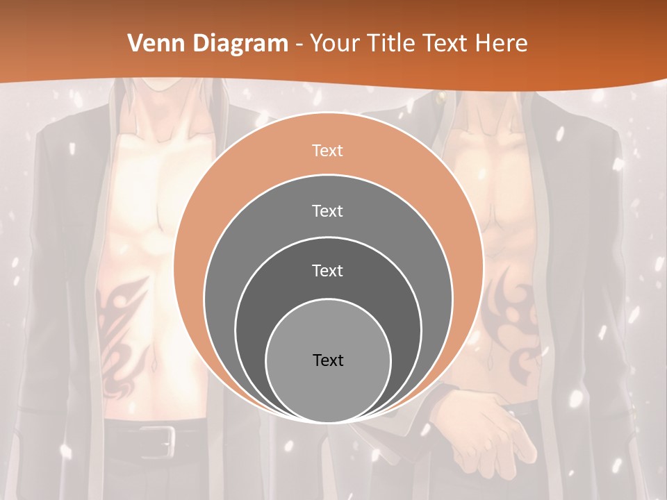 A Couple Of Men Standing Next To Each Other PowerPoint Template