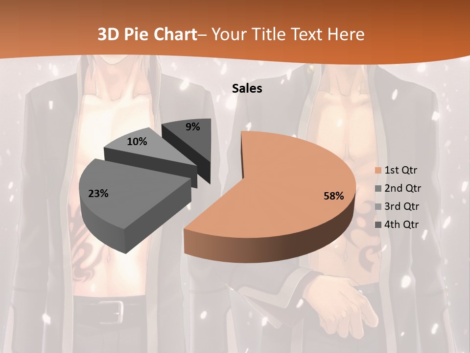 A Couple Of Men Standing Next To Each Other PowerPoint Template