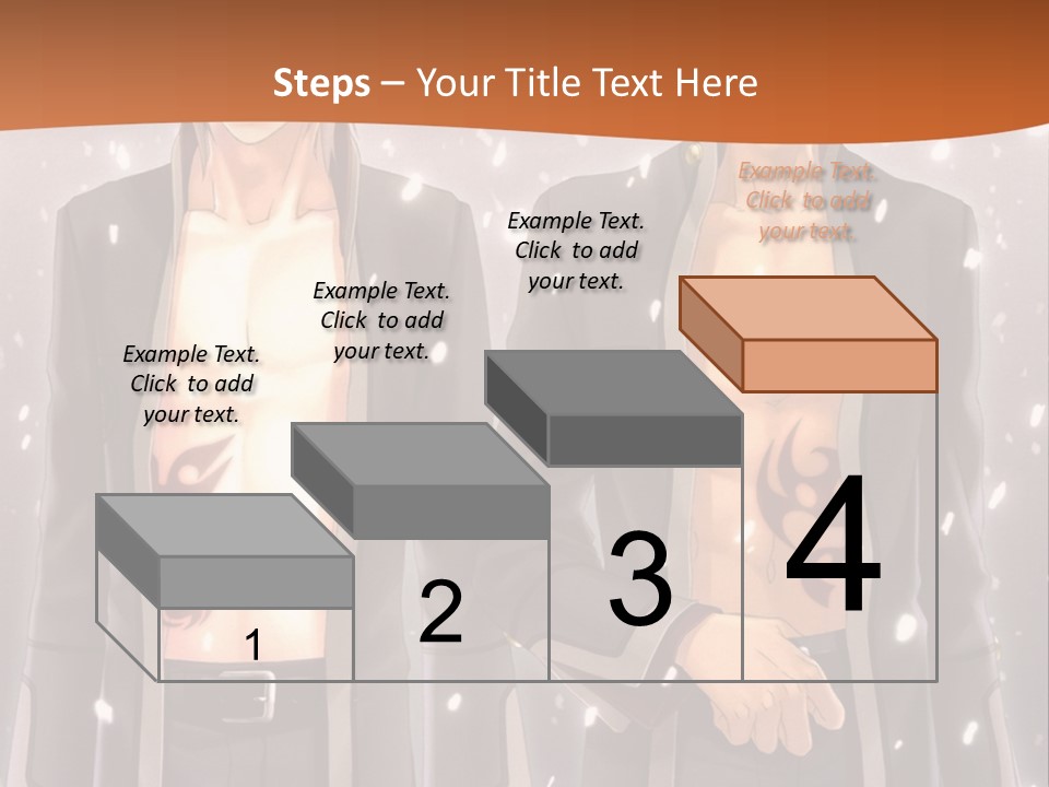 A Couple Of Men Standing Next To Each Other PowerPoint Template