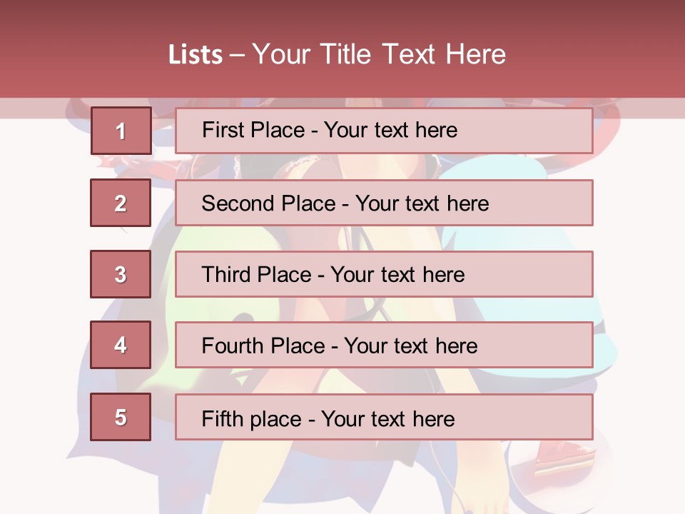 A Woman Sitting On Top Of A Chair With A Microphone PowerPoint Template