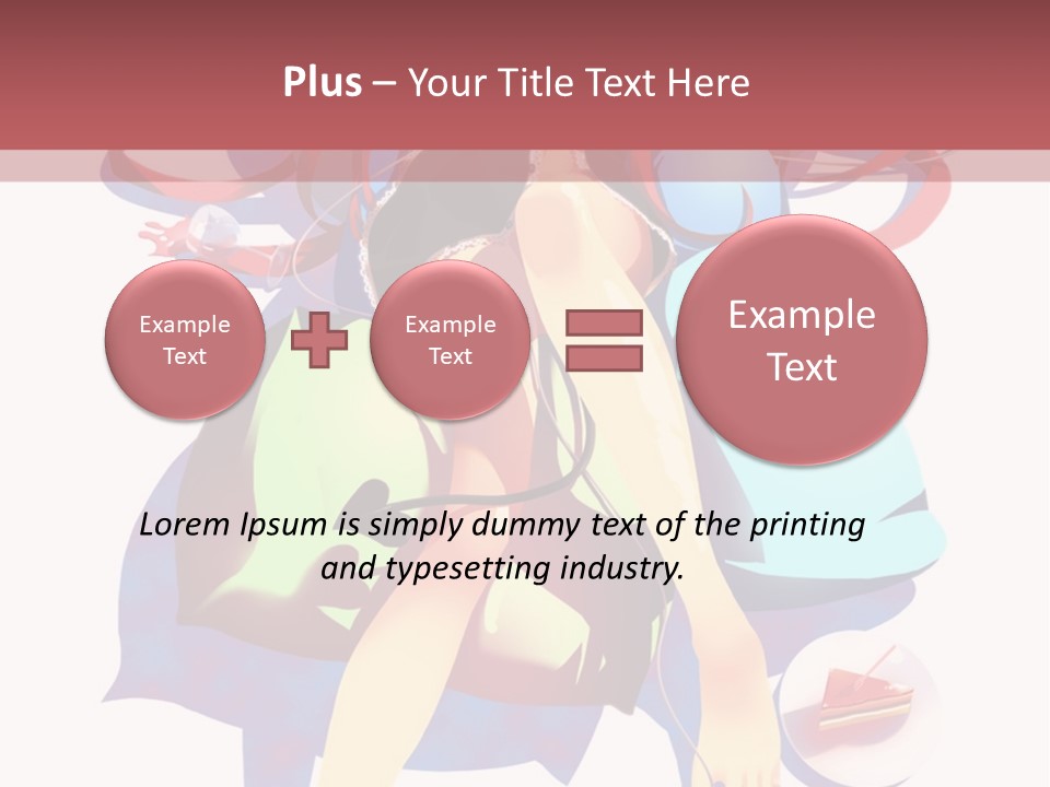A Woman Sitting On Top Of A Chair With A Microphone PowerPoint Template