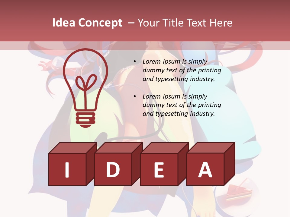 A Woman Sitting On Top Of A Chair With A Microphone PowerPoint Template