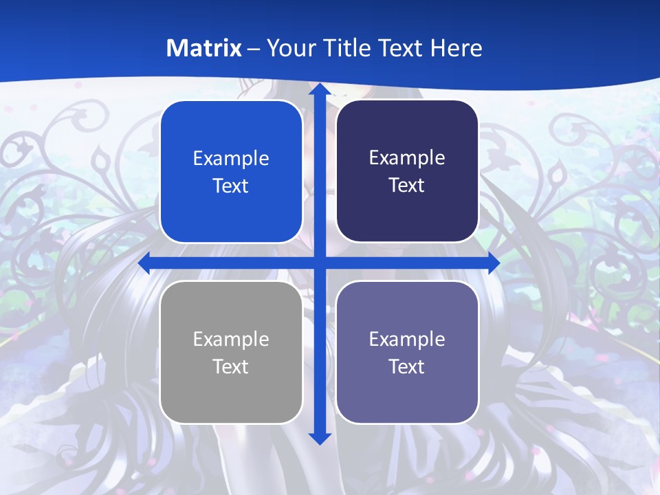 A Woman Sitting On A Flower Powerpoint Presentation PowerPoint Template