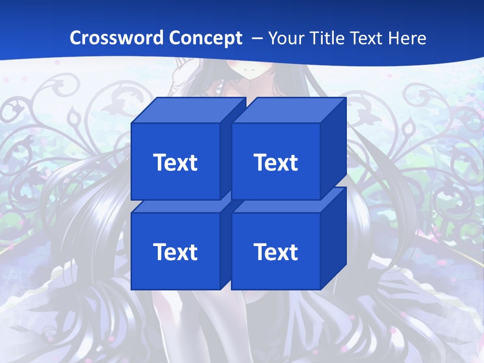 A Woman Sitting On A Flower Powerpoint Presentation PowerPoint Template