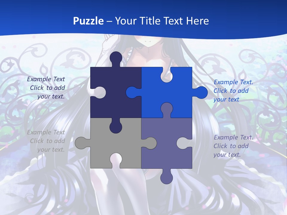 A Woman Sitting On A Flower Powerpoint Presentation PowerPoint Template