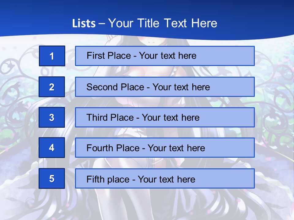 A Woman Sitting On A Flower Powerpoint Presentation PowerPoint Template