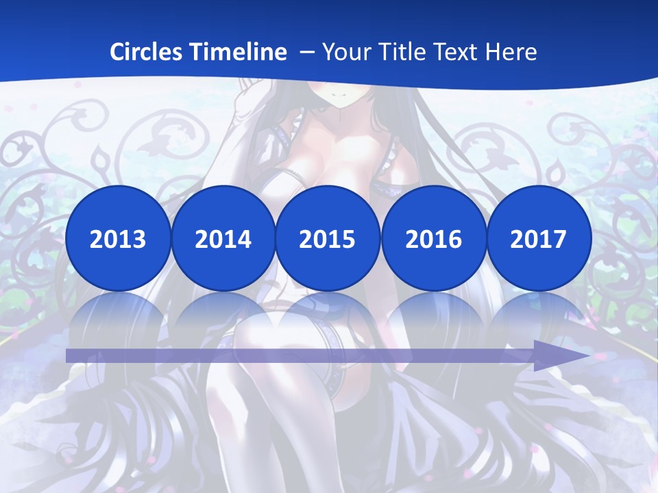 A Woman Sitting On A Flower Powerpoint Presentation PowerPoint Template