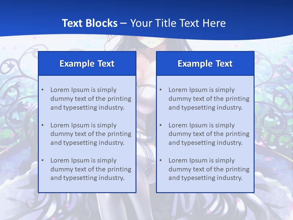 A Woman Sitting On A Flower Powerpoint Presentation PowerPoint Template