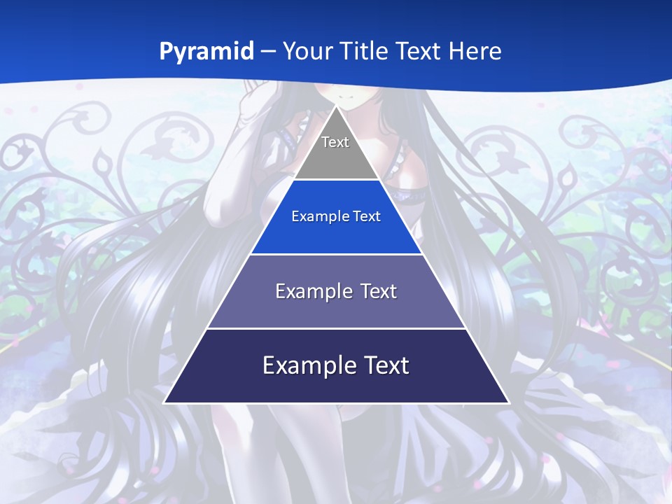 A Woman Sitting On A Flower Powerpoint Presentation PowerPoint Template