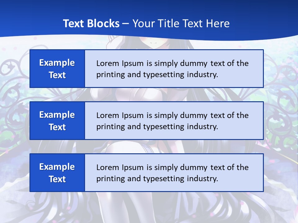 A Woman Sitting On A Flower Powerpoint Presentation PowerPoint Template
